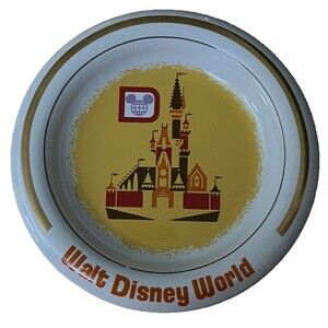 Disney World Park 50th Anniversary Vault Castle Trinket Dish Retro Ashtray Style